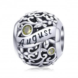 Talisman argint Birthday Stone August